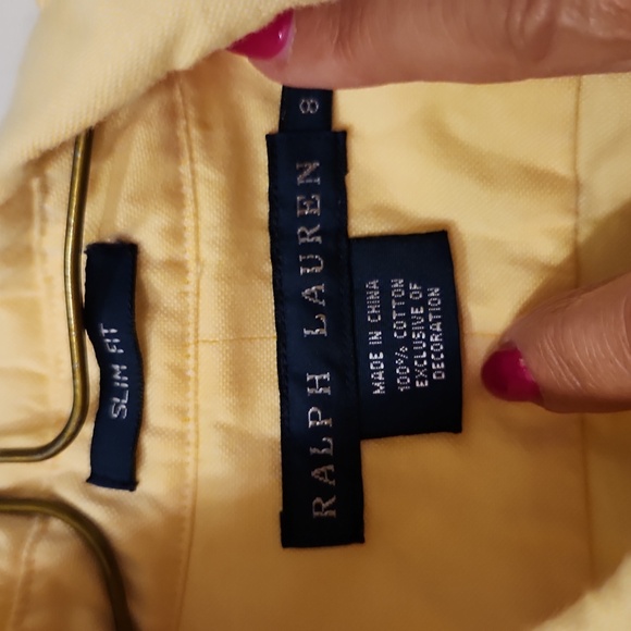 Ralph Lauren woman's Button downs long sleeve yellow various sizes - Picture 4 of 4